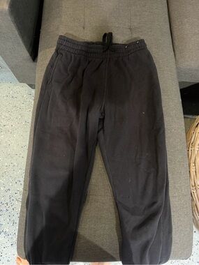 H&M Black Men's Jogger Sweatpants with Drawstring Waist